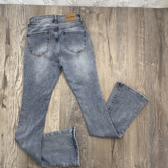 Love Soho Jeans Flare Boot Light Blue Jeans Size 0 - Picture 2 of 13